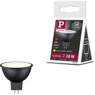 Paulmann Standard 12V 3-Step-Dim LED Reflektor GU5,3 445lm 6W 3000K dimmbar Schwarz matt