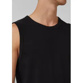 s.Oliver Jersey-Tanktop mit Rippstruktur - schwarz - XXL