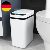 Sensor Mülleimer 10L, Badezimmer Mülleimer Mit Sensor Deckel Für Bad Küche Büro