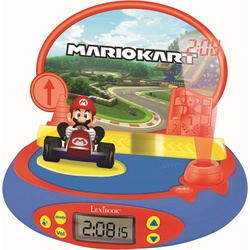 Lexibook, Wecker, RP500NI Mario Kart Projektor Wecker für Kinder-Nintendo-Mit Nachtlicht-und Zeitprojektion