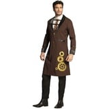 Boland - Kostüm Sir Steampunk, Mantel und Vorhemd, für Herren, Timepunk, Blazer, Dickey, Adeliger, Verkleidung, Karneval, Mottoparty