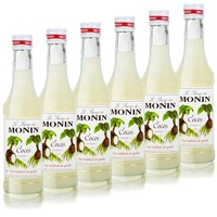 6x Monin Cocos Sirup, 250 ml Flasche