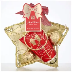Accentra Festive Bathset - Winter Berry Bath Fizzer 2x40gr/Body Lotion 50ml 130 g