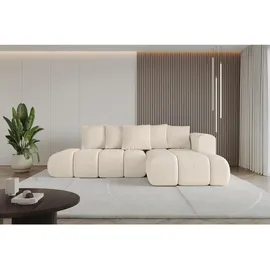 altdecor Ecksofa Cord 4-Sitzer Beige