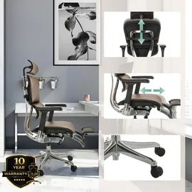 HJH Office Ergohuman Plus Legpro Gen2 Leder Braun