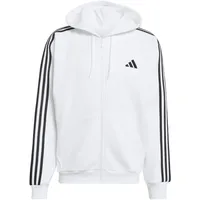 adidas Essentials 3-Streifen Kapuzenjacke Herren Weiß/Schwarz M
