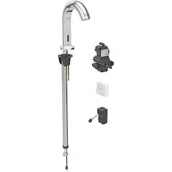 Geberit Piave Waschtischarmatur 116181211 ohne Mischer, Standmontage, Netzbetrieb, Unterputz