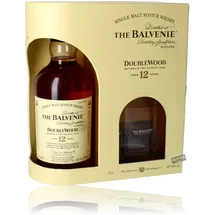Balvenie 12 Jahre Double Wood 40% vol 0,7 l Geschenkset