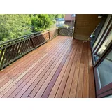 Brazilian Cherry (Jatoba) Terrassendielen, 21x120 mm, KD, glatt/glatt