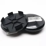 QUXING 4 Stück Radnabenkappen Nabendeckel, für BBS 68mm Auto Felgendeckel Zubehör Zierdeckel Emblem Logo Abzeichen Accessoires