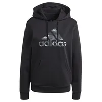 Adidas Damen CAMO Graphic Hoodie, Black, XS