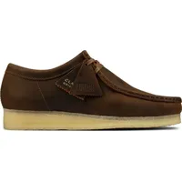 CLARKS Originals Wallabee-Lederschuhe, Braun 44 EU