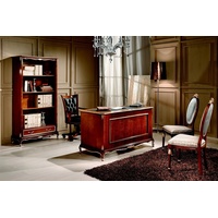 JVmoebel Arbeitstisch Klassische Büro Schreibtisch Schreibtische Holz Stuhl 2tlg Set Barock braun