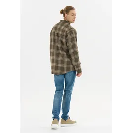 Whistler Fleeceshirt "Hobbis", Herren, Gr. L, braun, 60% Baumwolle, 40% Polyester, gestreift, unifarben, normal, ohne Ausschnitt, Shirts, mit zwei praktische Seitentaschen