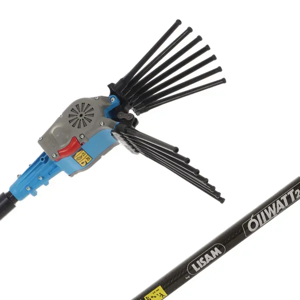 Elektrischer Akku-Olivenrüttler Lisam Oliwatt 2 - Nylonzinken - 250-350 cm - Teleskopschaft