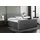 Kaiser Boxspringbett mit bettkasten und Matratze + Topper LILA stof Puente Dunkelgrau 180x200 cm