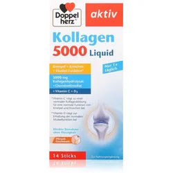 Doppelherz Aktiv Kollagen 5000 Liquid flüssiges Kollagen zur Unterstützung der Gesundheit des Bewegungsapparats 14 St.