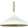 Bamyum Champion 1-flg. Ø35 cm rund Holz-Metall weiß