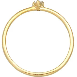 ELLI PREMIUM Verlobungsring ELLI PREMIUM "Stapelring Topas Solitär Verlobung 925 Silber" Gr. 54, gold, Fingerringe, Damen, 54mm, Silber 925 (Sterlingsilber), Verlobungsring