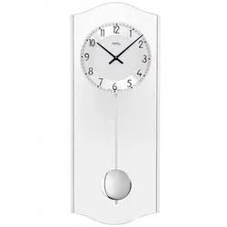 AMS -Pendeluhr Chrom Glas Quarz 50cm- 7478