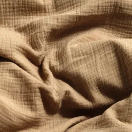 Wolkenfeld Premium Musselin caffee 135 x 200 cm + 80 x 80 cm