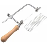 Schmucksäge, Verstellbarer Juweliersägerahmen Mit Sägeblättern, Professionelles Schmuckherstellungsset Für Kunstrahmenherstellung (mit 12 Sägeblättern) - Liaiki