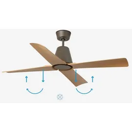 faro BARCELONA Typhoon 130 cm Deckenventilator Braun