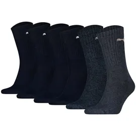 Puma Socken Unisex 6er Pack Bequem sitzend blau 39-42