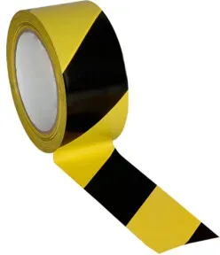 Eichner Bodenmarkierungsband zweifarbig 50 mm x 33 m Schwarz gelb