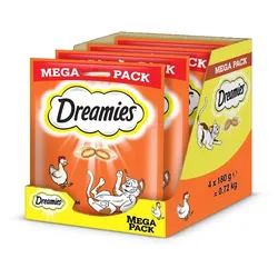 DREAMIES Mega Pack 4x180 g Katzensnacks mit Huhn