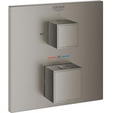 GROHE Grohtherm Cube Thermostat-Wannenbatterie mit 2-Wege-Umstellung für Rapido SmartBox, 24155AL0