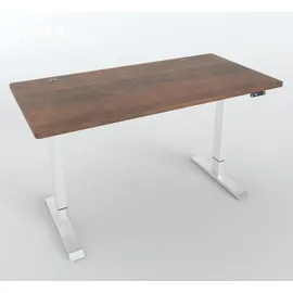veska Höhenverstellbarer Schreibtisch VESKA Antik / Weiß