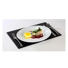 APS Naturschieferplatte, 45 x 30 cm, Materialstärke 6-9 mm, möbelschonende Füßchen