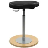 Mayer Sitzmöbel Hocker 1168 Kunstleder 42 x  höhenverstellbar cm Schwarz