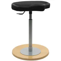 Mayer Sitzmöbel Hocker 1168 Kunstleder 42 x  höhenverstellbar cm Schwarz