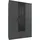 WIMEX Kleiderschrank Soest Graphit schwarz B/H/T: ca. 135x199x58 cm - Graphit, schwarz