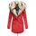 Navahoo Damen Wintermantel Dicker Winterparka mit 2 Kunstpelz-Kapuzen Sweety