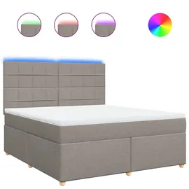vidaXL Boxspringbett 180 x 200 cm Taupe