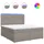 vidaXL Boxspringbett 180 x 200 cm Taupe
