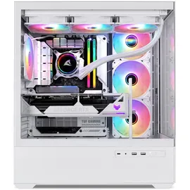 Sharkoon AK6 RGB PC Gehäuse, ATX, Weiß