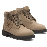 Schnürboots TIMBERLAND "TIMBERLAND PREMIUM 6 INCH LACE UP WATERPROOF BOOT" Gr. 39, medium beige nubuck Schuhe Winterstiefel, Schnürstiefel, Winterschuhe, wasserdicht