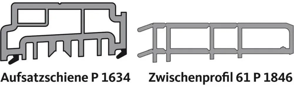 Karton Aufsatzschiene Schema A (HS / GU-thermostep) - 2000