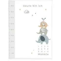 babybest® Meilensteindecke Elephants 75 x 100 cm, 75x100 cm
