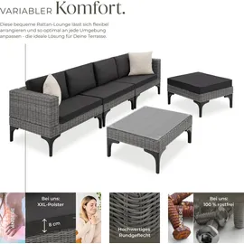 Tectake Konstanza Loungeset grau