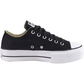 Converse Chuck Taylor All Star Platform Low Top Black/Black/White 37