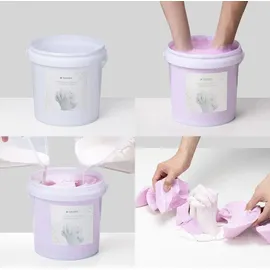 Navaris 3D Abformset Gips Familie Hände Handabdruck Fußabdruck weiß