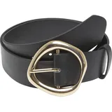 URBAN CLASSICS Damengürtel Polyurethan schwarz/gold 100 cm
