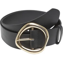 URBAN CLASSICS Damengürtel Polyurethan schwarz/gold 100 cm