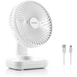 InnovaGoods Wiederaufladbarer Schreibtischventilator Fanrec Ø5,4'' 3600 mAh / 13,3 W