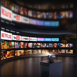 YABER U12 LED Projektor - Schwarz